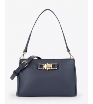 Valentino Bags Alina Re VBS9QB13-002 Γυναικεία Τσάντα Ώμου από Οικολογικό Δέρμα Μπλε/Εκρού