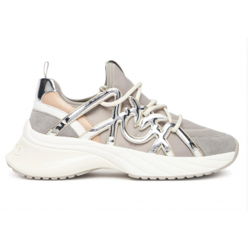 PINKO Ariel 01 Γυναικεία Sneakers Γκρι Pearl SS0023T040-OA2 PINKO Ariel 01 Γυναικεία Sneakers Γκρι Pearl SS0023T040-OA2