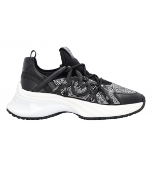 Pinko Ariel 01 SS0023T014-ZI4 Γυναικεία Sneakers Μαύρα με Στρας & Chunky Σόλα 6cm