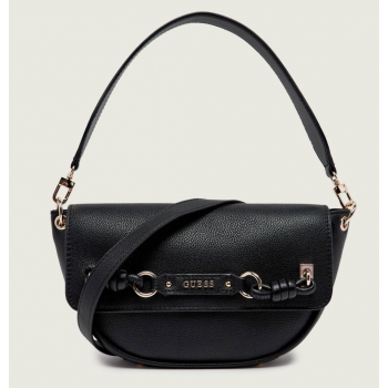 Guess HWBG9742190-BLA Γυναικεία Τσάντα Χιαστί Μαύρη από Συνθετικό Δέρμα 25x17x7cm Guess HWBG9742190-BLA Γυναικεία Τσάντα Χιαστί Μαύρη από Συνθετικό Δέρμα 25x17x7cm