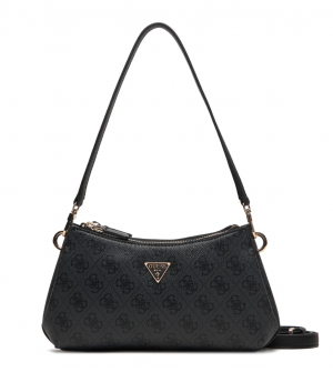 Guess Noelle II Mini HWBG96 72730-CLO Γυναικεία Τσάντα Χειρός / Ώμου Μαύρη 27x14x7 cm