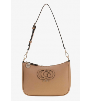 Guess Isola HWBG9905180-BEI Γυναικεία Τσάντα Ώμου από Οικολογικό Δέρμα Μπεζ 25x19x7 cm