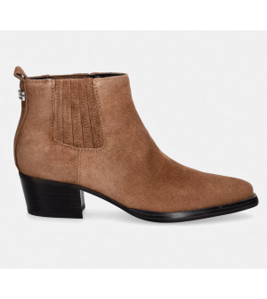 Guess WYNIE Γυναικεία Chelsea Μποτάκια FLTWYISUE10-TAN Καστόρι, Καφέ, Χαμηλό Χοντρό Τακούνι 4,5 cm