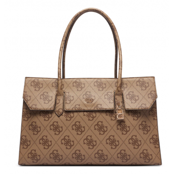 Guess Kiera TWOB9732024-LTL Γυναικεία Τσάντα Shopper Ανοιχτό Καφέ με Μονόγραμμα, 43x28x15 cm Guess Kiera TWOB9732024-LTL Γυναικεία Τσάντα Shopper Ανοιχτό Καφέ με Μονόγραμμα, 43x28x15 cm