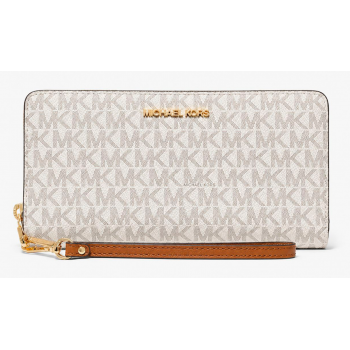 Michael Kors Jet Set Travel Large Continental Wallet 35S6GTVE9B-0150 Γυναικείο Πορτοφόλι Vanilla Μπεζ 21,5 cm Michael Kors Jet Set Travel Large Continental Wallet 35S6GTVE9B-0150 Γυναικείο Πορτοφόλι Vanilla Μπεζ 21,5 cm