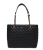 Guess Giully II HWQG9673240-BLA Γυναικεία Τσάντα Ώμου Μαύρη, Οικολογικό Δέρμα, Χωράει Α4