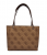 Guess Noelle II Γυναικεία Τσάντα Ώμου HWSS9672250-LGW Καφέ, Οικολογικό Δέρμα, Φερμουάρ, Μέγεθος Α4, Logo