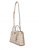 Guess Emelie Logo Γυναικεία Τσάντα Χειρός / Ώμου HWGP9928060-VNO Εκρού, Οικολογικό Δέρμα, Φερμουάρ, Ρυθμιζόμενο Λουράκι