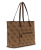 Guess Γυναικεία Τσάντα Ώμου Shopper Power Play II Large Tech Tote HWOS7124240-LGW Καφέ Logo, Οικολογικό Δέρμα, Με Θήκη Laptop