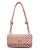 Guess Tessi HWWG7691190-CPU Γυναικεία Τσάντα Ώμου Σκούρο Ροζ, Οικολογικό Δέρμα, Πλεκτό Σχέδιο, Μαγνητικό Κούμπωμα & Κλαπέτα