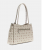 Guess Γυναικεία Τσάντα Ώμου Emelie Logo Girlfriend Carryall HWGP9928220-VNO Εκρού, Logo Print, Χωράει A4