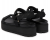 Guess Γυναικεία Σανδάλια FLJFTTFAL03-BLA Μαύρα, Πλατφόρμα 5.5cm, Υφασμάτινα, Peep Toe, Με Σκρατς