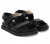 Guess Γυναικεία Σανδάλια FLJFBLELE03-BLA Μαύρα, Πλατφόρμα 3.5cm, Οικολογικό Δέρμα, Peep Toe, Με Σκρατς