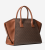 Michael Michael Kors Γυναικεία Τσάντα Χειρός / Ώμου Avril 35F4G4VS3B-Brown, Signature Logo, Με Αποσπώμενο Λουράκι, Large