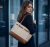 Michael Kors Γυναικεία Τσάντα Ώμου Reed LG Belted Tote 35F4G6RT3B-Vanilla, Signature Canvas, Με Αποσπώμενο Pouch