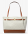 Michael Kors Γυναικεία Τσάντα Ώμου Reed LG Belted Tote 35F4G6RT3B-Vanilla, Signature Canvas, Με Αποσπώμενο Pouch