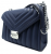Michael Michael Kors Γυναικεία Τσάντα Ώμου Whitney 35R4SWHL6U-Navy, Γνήσιο Δέρμα, Με Αλυσίδα, Καπιτονέ Σχέδιο