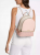 Michael Michael Kors RHEA MD ZIP BACKPACK 35S5GRAB6V-Powder Blush Multi  Γυναικείο Σακίδιο Πλάτης Signature Coated Canvas Powder Blush Multi