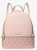 Michael Michael Kors RHEA MD ZIP BACKPACK 35S5GRAB6V-Powder Blush Multi  Γυναικείο Σακίδιο Πλάτης Signature Coated Canvas Powder Blush Multi