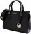 Michael Michael Kors Sheila 35S3G6HS2L-BLA Γυναικεία Τσάντα Χειρός & Ώμου MD Center Zip Satchel Μαύρη, Vegan Υλικό
