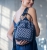 Michael Michael Kors Khai SM Bucket Messenger 35T5S5FM5G-NAV Γυναικεία Τσάντα Ώμου & Χιαστί Navy, Signature MK Logo Coated Canvas με Δερμάτινες Λεπτομέρειες