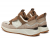Michael Kors Theo Trainer Γυναικεία Sneakers Δερμάτινα & Mesh Driftwood Multi 43F4THFS2D-287
