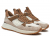 Michael Kors Theo Trainer Γυναικεία Sneakers Δερμάτινα & Mesh Driftwood Multi 43F4THFS2D-287