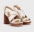 Michael Kors Vera Platform Γυναικεία Πέδιλα με Χοντρό Τακούνι Vanilla Multi 40S4VEMS2B-170