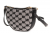 Michael Michael Kors Dover 35S4G4DC5J-BLA Γυναικεία Υφασμάτινη Τσάντα Χιαστί Small Half Moon Xbody Μαύρη