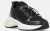 PINKO Γυναικεία Sneakers SS0141P128-Z99 Μαύρα, Knit με Δερμάτινες Λεπτομέρειες και Chunky Σόλα