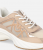 PINKO SS0135P142-P26 Γυναικεία Sneakers Δερμάτινα με Mesh και Love Birds, Ροζ