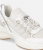 PINKO Ariel 34 SS0141P128-Z1B Γυναικεία Sneakers με Πλεκτό Άνω Μέρος, Δερμάτινες Λεπτομέρειες και Chunky Σόλα, Λευκά
