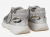 PINKO Γυναικεία Sneakers SS0173P136-ZZF Ασημί Δερμάτινα με Κορδόνια