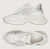 PINKO Ariel SS0097P140-Z1B Γυναικεία Sneakers Λευκά με Ασημί Λεπτομέρειες και Chunky Σόλα