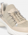 PINKO Γυναικεία Sneakers SS0141P128-I35 Μπεζ από Δέρμα και Ύφασμα με Κορδόνια