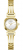 Guess Cecelia Crystals GW1083L2 Γυναικείο Ρολόι Quartz με Χρυσό Ανοξείδωτο Μπρασελέ και Ασημί Καντράν 24mm