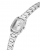 Guess Etta Crystals GW1096L1 Γυναικείο Ρολόι Quartz με Ασημί Ανοξείδωτο Μπρασελέ και Ασημί Καντράν 25mm