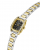 GUESS ETTA GW1096L8 Γυναικείο Ρολόι Quartz, Δίχρωμο Ανοξείδωτο Ατσάλι, Μαύρο Καντράν, 25mm
