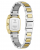 GUESS ETTA GW1096L8 Γυναικείο Ρολόι Quartz, Δίχρωμο Ανοξείδωτο Ατσάλι, Μαύρο Καντράν, 25mm