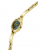 GUESS Penelope Crystals GW0924L7 Γυναικείο Ρολόι Μπαταρίας με Χρυσό Ανοξείδωτο Μπρασελέ και Πράσινο Καντράν 21mm