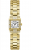Guess Taylor Γυναικείο Ρολόι GW1157L2 με Ανοξείδωτο Ατσάλινο Μπρασελέ Χρυσού Χρώματος, Λευκό Καντράν 21mm