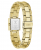 Guess Taylor Γυναικείο Ρολόι GW1157L2 με Ανοξείδωτο Ατσάλινο Μπρασελέ Χρυσού Χρώματος, Λευκό Καντράν 21mm
