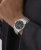 GUESS Emerson GW0976G1 Ανδρικό Ρολόι Quartz με Ασημί Μπρασελέ από Ανοξείδωτο Ατσάλι και Μαύρο Καντράν 42mm