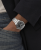 GUESS Emerson GW0976G1 Ανδρικό Ρολόι Quartz με Ασημί Μπρασελέ από Ανοξείδωτο Ατσάλι και Μαύρο Καντράν 42mm