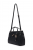 Guess Γυναικεία Τσάντα Ώμου Ella Logo HWPD9746060-BLO Μαύρη, Ανάγλυφο Μονόγραμμα, Χωράει A4