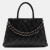 Guess Γυναικεία Τσάντα Ώμου Maxine HWQG9733060-BLA Μαύρη, Καπιτονέ, 36 x 24 x 12 cm