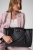 Guess Γυναικεία Τσάντα Ώμου HWSG9749230-CLO Μαύρη, Monogram, 43 x 25 x 13 cm