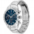 Tommy Hilfiger Hampton 1792278 Ανδρικό Ρολόι 42mm με Μπλε Καντράν και Ασημί Μπρασελέ Ανοξείδωτου Ατσαλιού