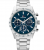 Tommy Hilfiger Hampton 1792278 Ανδρικό Ρολόι 42mm με Μπλε Καντράν και Ασημί Μπρασελέ Ανοξείδωτου Ατσαλιού