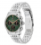 Tommy Hilfiger Bryant 1710813 Ανδρικό Ρολόι Quartz με Ασημί Μπρασελέ και Πράσινο Καντράν 38mm